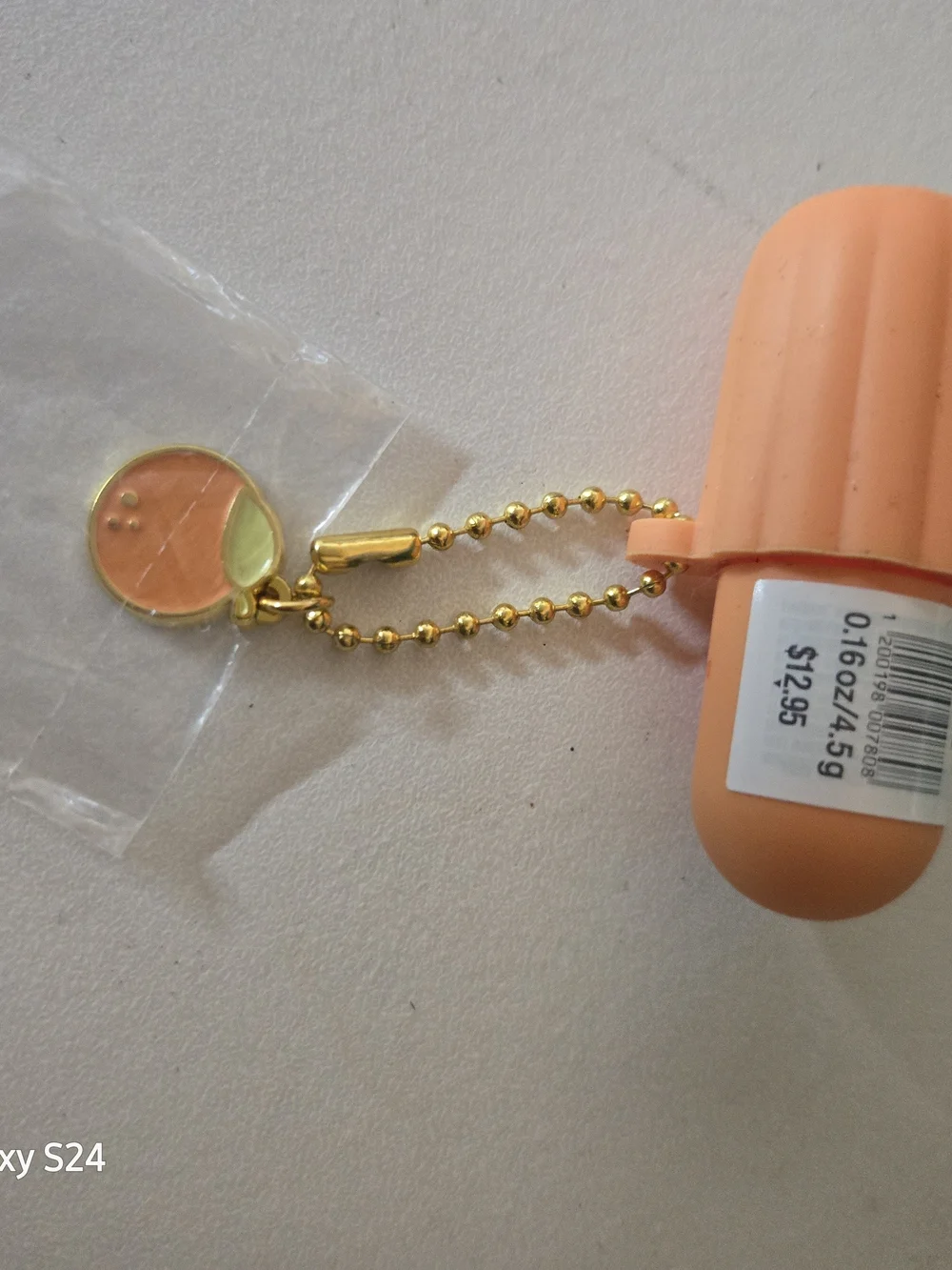 Bath & Body Works Peach Lip Oil Charm - Peach